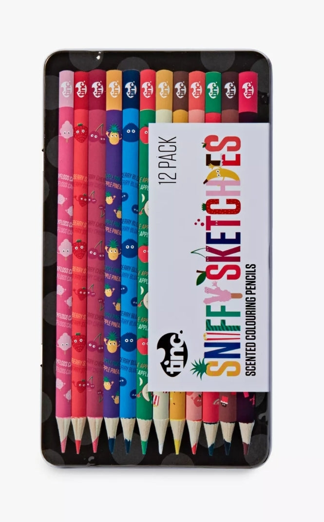 Sniffy Sketchies Scented Colouring Pencils (12pcs Tin)