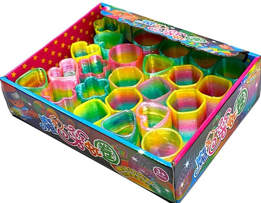 ZoneYan Pack of 24 Mini Rainbow Spiral Toy