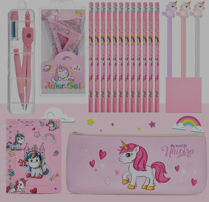 Unicorn Stationery Set for Girls