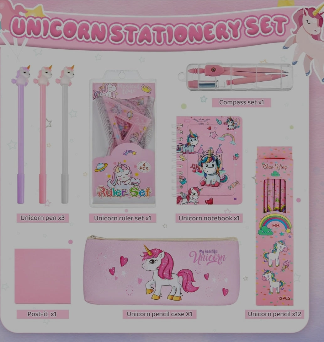 Unicorn Stationery Set for Girls