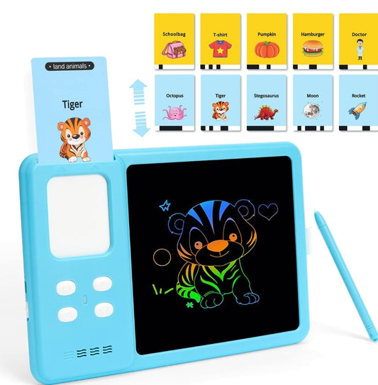 LCD Writing Tablet with Talking Flash Cards,8.5 Inch